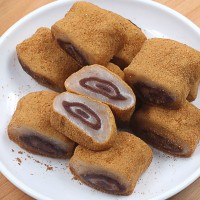 驢打滾豆沙餡特產160g盒裝6枚糯米蛋糕商用東北豆面卷子糍粑代發(fā)